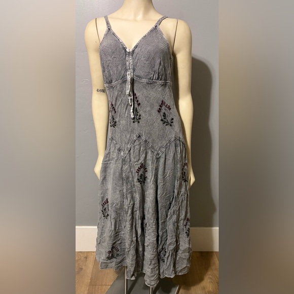 agan traders Dresses & Skirts - Agan Traders Boho Fairycore Goblin Core Patchwork Maxi Dress Womens Medium Rayon